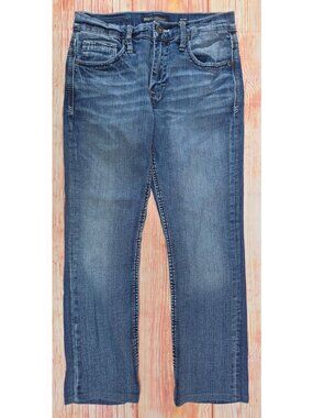 BKE Jake Straight Fit Mens Jeans Size 30x30 Blue Mid Rise